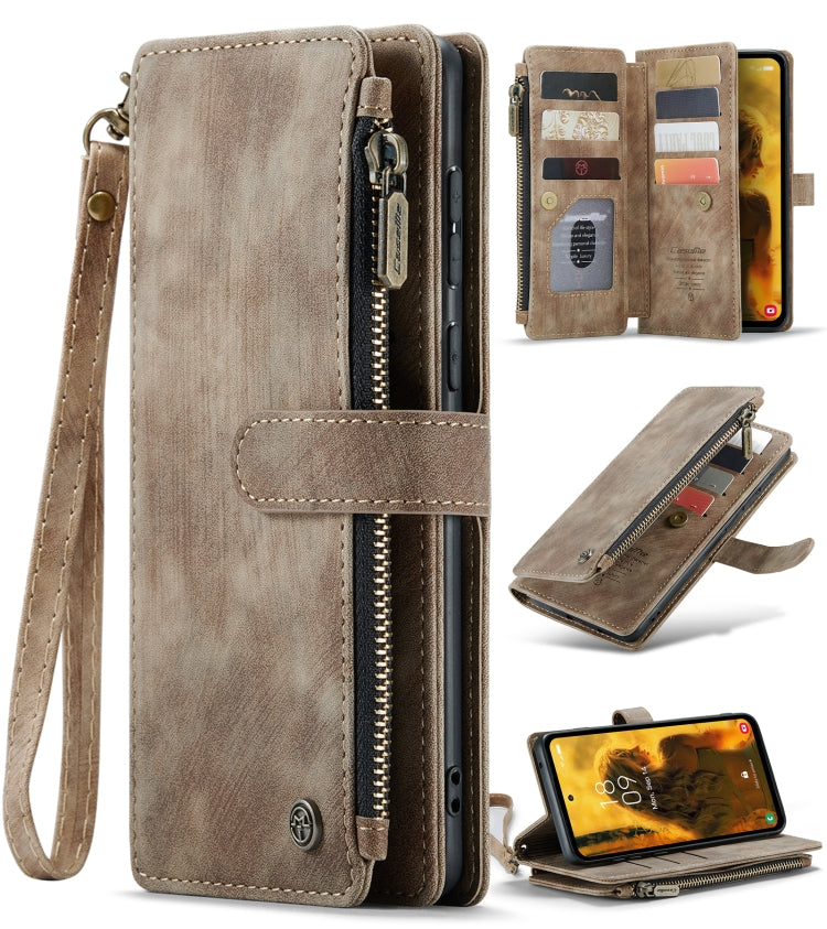 CaseMe C30 Card Slots Zipper Wallet Leather Phone Case, For Samsung Galaxy S24 5G, For Samsung Galaxy S23 FE, For Samsung Galaxy A24 4G, For Samsung Galaxy A23