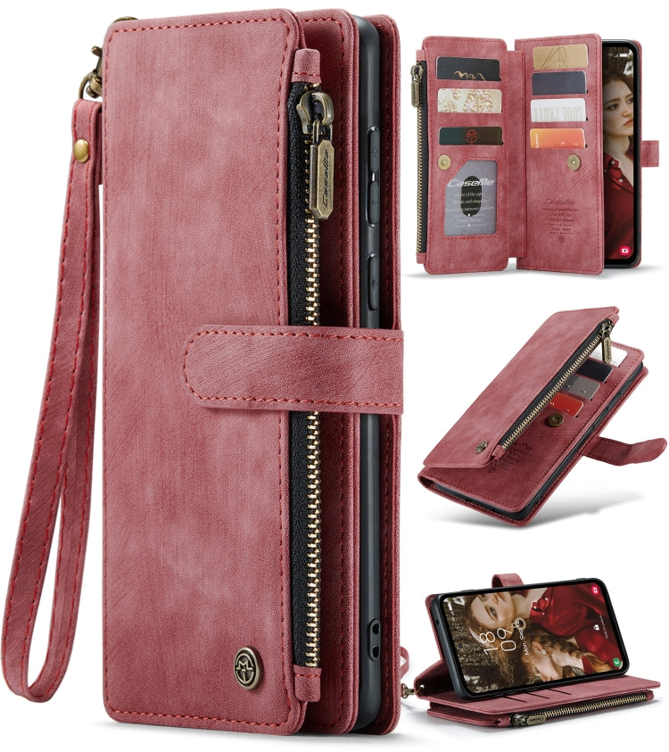 CaseMe C30 Card Slots Zipper Wallet Leather Phone Case, For Samsung Galaxy S24 5G, For Samsung Galaxy S23 FE, For Samsung Galaxy A24 4G, For Samsung Galaxy A23