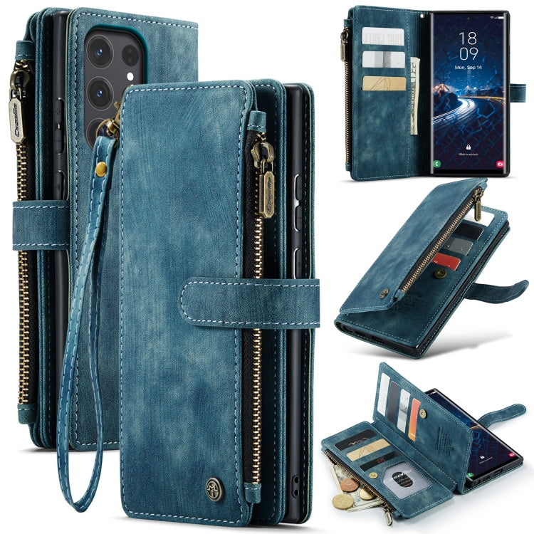 CaseMe C30 Card Slots Zipper Wallet Leather Phone Case, For Samsung Galaxy A25 4G, For Samsung Galaxy A15, For Samsung Galaxy A55 5G, For Samsung Galaxy A35 5G, For Samsung Galaxy S24 Ultra 5G, For Samsung Galaxy S24+ 5G