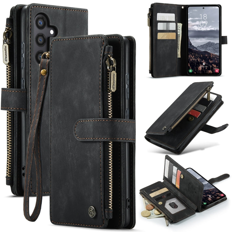 CaseMe C30 Card Slots Zipper Wallet Leather Phone Case, For Samsung Galaxy A25 4G, For Samsung Galaxy A15, For Samsung Galaxy A55 5G, For Samsung Galaxy A35 5G, For Samsung Galaxy S24 Ultra 5G, For Samsung Galaxy S24+ 5G