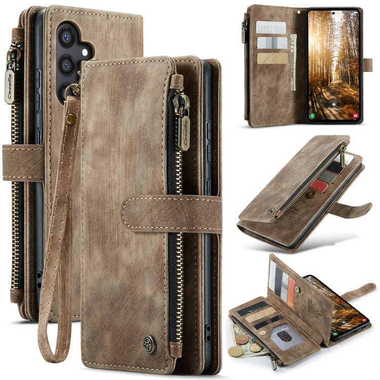 CaseMe C30 Card Slots Zipper Wallet Leather Phone Case, For Samsung Galaxy A25 4G, For Samsung Galaxy A15, For Samsung Galaxy A55 5G, For Samsung Galaxy A35 5G, For Samsung Galaxy S24 Ultra 5G, For Samsung Galaxy S24+ 5G