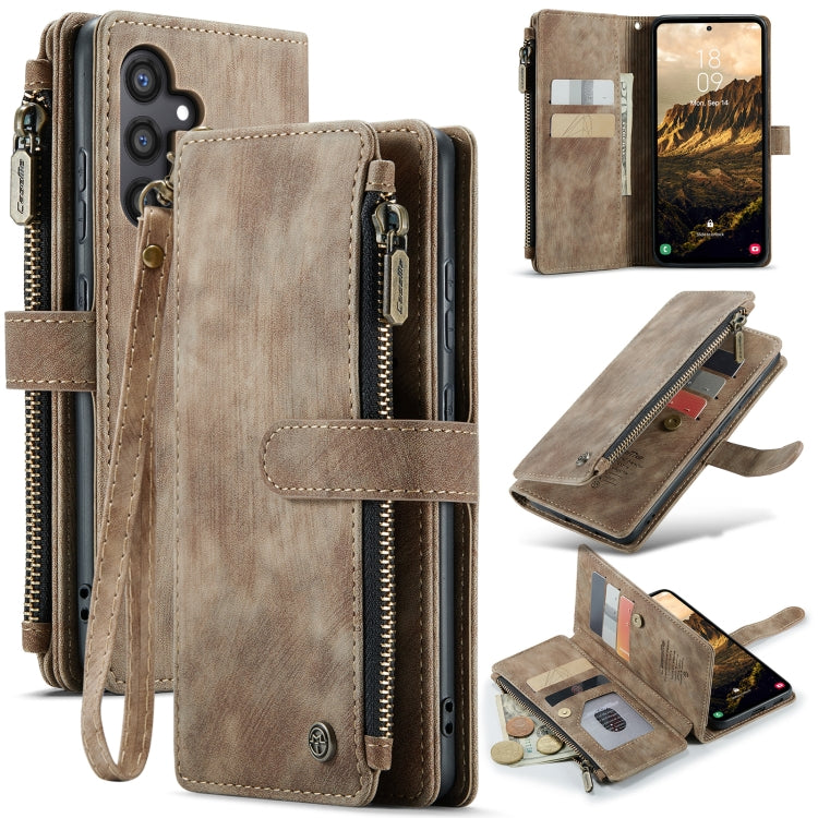 CaseMe C30 Card Slots Zipper Wallet Leather Phone Case, For Samsung Galaxy S24 5G, For Samsung Galaxy S23 FE, For Samsung Galaxy A24 4G, For Samsung Galaxy A23