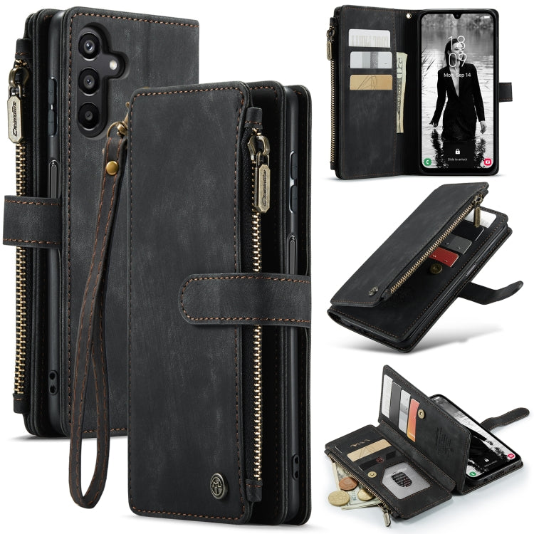 CaseMe C30 Card Slots Zipper Wallet Leather Phone Case, For Samsung Galaxy A25 4G, For Samsung Galaxy A15, For Samsung Galaxy A55 5G, For Samsung Galaxy A35 5G, For Samsung Galaxy S24 Ultra 5G, For Samsung Galaxy S24+ 5G