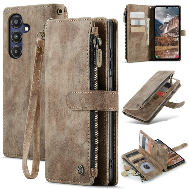 CaseMe C30 Card Slots Zipper Wallet Leather Phone Case, For Samsung Galaxy A25 4G, For Samsung Galaxy A15, For Samsung Galaxy A55 5G, For Samsung Galaxy A35 5G, For Samsung Galaxy S24 Ultra 5G, For Samsung Galaxy S24+ 5G