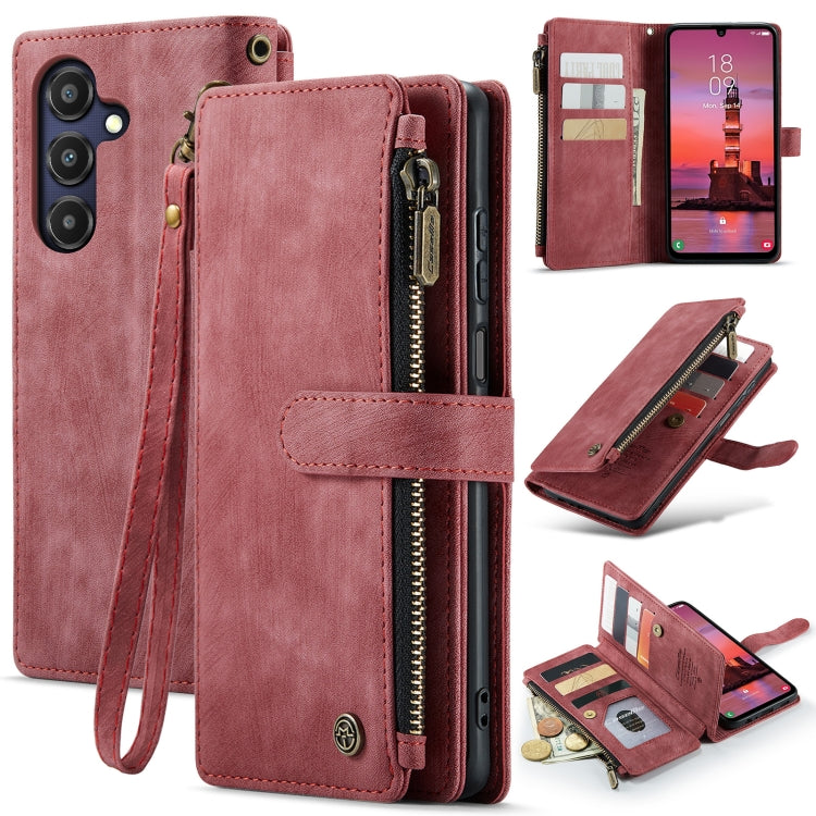 CaseMe C30 Card Slots Zipper Wallet Leather Phone Case, For Samsung Galaxy A25 4G, For Samsung Galaxy A15, For Samsung Galaxy A55 5G, For Samsung Galaxy A35 5G, For Samsung Galaxy S24 Ultra 5G, For Samsung Galaxy S24+ 5G