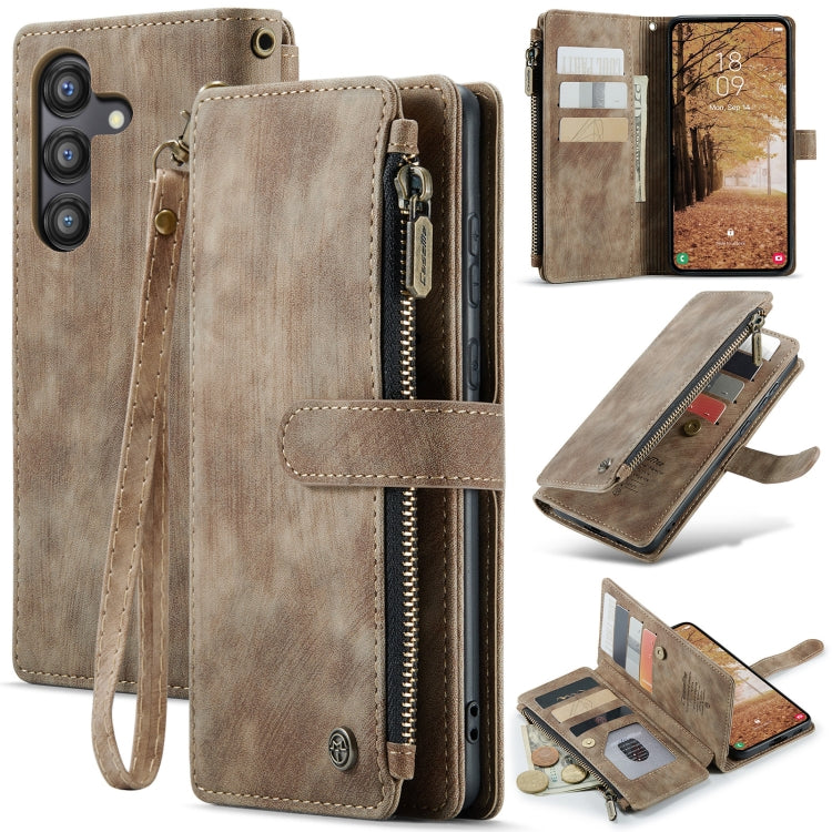 CaseMe C30 Card Slots Zipper Wallet Leather Phone Case, For Samsung Galaxy A25 4G, For Samsung Galaxy A15, For Samsung Galaxy A55 5G, For Samsung Galaxy A35 5G, For Samsung Galaxy S24 Ultra 5G, For Samsung Galaxy S24+ 5G
