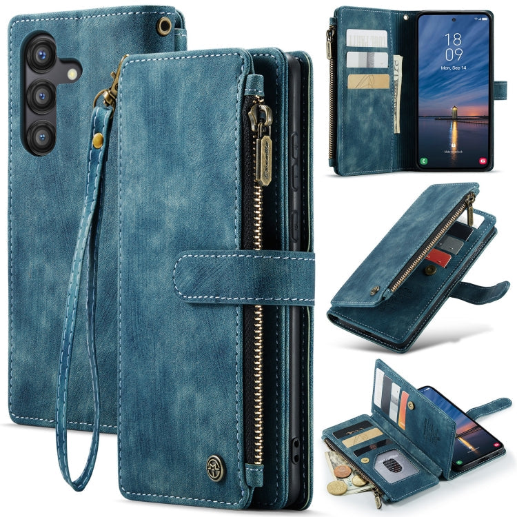 CaseMe C30 Card Slots Zipper Wallet Leather Phone Case, For Samsung Galaxy A25 4G, For Samsung Galaxy A15, For Samsung Galaxy A55 5G, For Samsung Galaxy A35 5G, For Samsung Galaxy S24 Ultra 5G, For Samsung Galaxy S24+ 5G