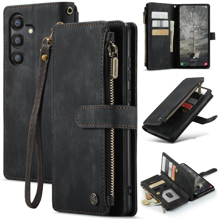 CaseMe C30 Card Slots Zipper Wallet Leather Phone Case, For Samsung Galaxy A25 4G, For Samsung Galaxy A15, For Samsung Galaxy A55 5G, For Samsung Galaxy A35 5G, For Samsung Galaxy S24 Ultra 5G, For Samsung Galaxy S24+ 5G