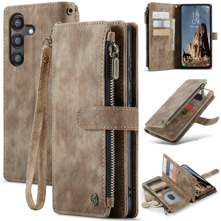CaseMe C30 Card Slots Zipper Wallet Leather Phone Case, For Samsung Galaxy A25 4G, For Samsung Galaxy A15, For Samsung Galaxy A55 5G, For Samsung Galaxy A35 5G, For Samsung Galaxy S24 Ultra 5G, For Samsung Galaxy S24+ 5G