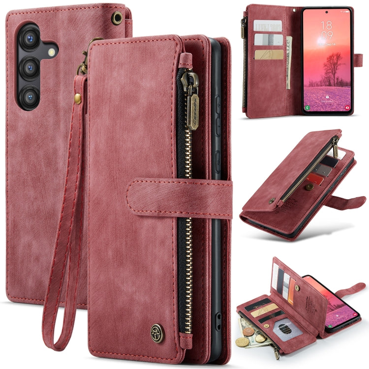 CaseMe C30 Card Slots Zipper Wallet Leather Phone Case, For Samsung Galaxy A25 4G, For Samsung Galaxy A15, For Samsung Galaxy A55 5G, For Samsung Galaxy A35 5G, For Samsung Galaxy S24 Ultra 5G, For Samsung Galaxy S24+ 5G