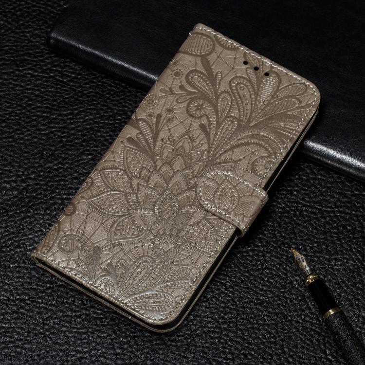 Lace Flower Embossing Flip Leather Phone Case, For iPhone Air, For iPhone 16 Pro Max, For iPhone 16 Pro, For iPhone 16 Plus