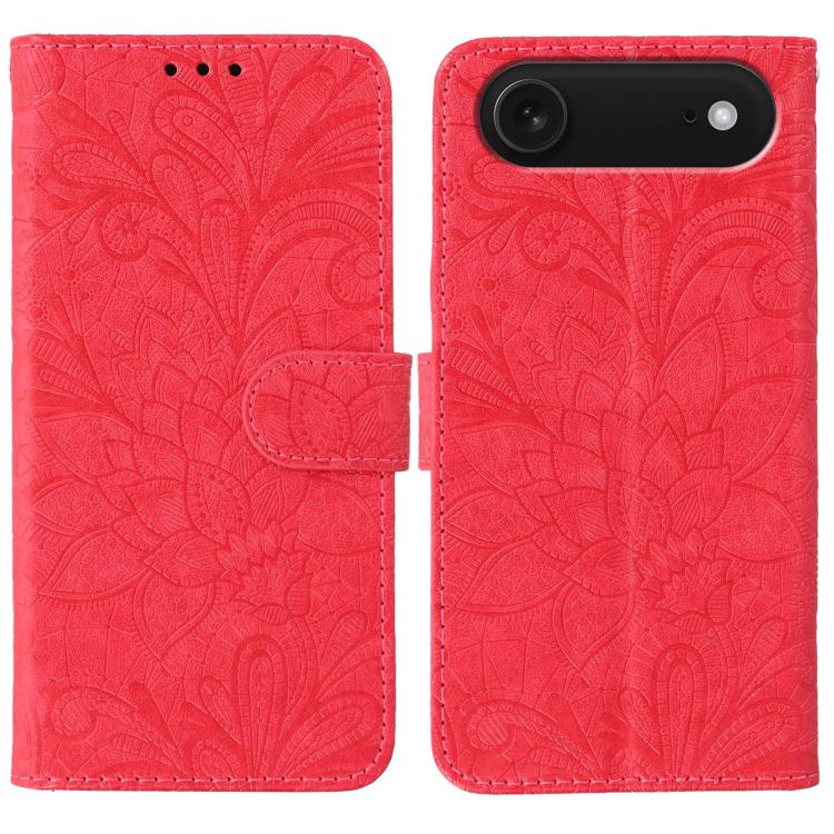 Lace Flower Embossing Flip Leather Phone Case, For iPhone Air, For iPhone 16 Pro Max, For iPhone 16 Pro, For iPhone 16 Plus