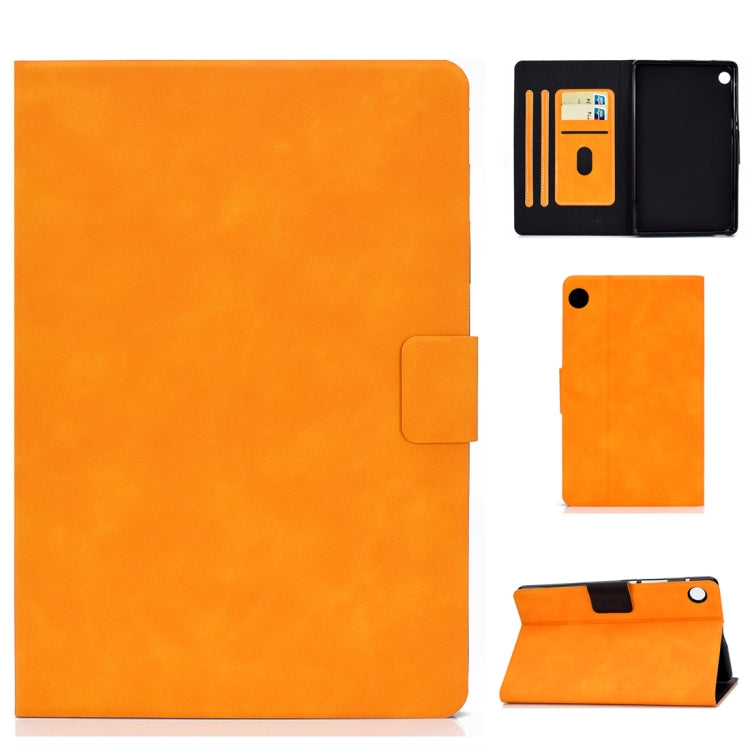 Cowhide Texture Horizontal Flip Leather Case with Holder & Card Slots & Sleep / Wake-up Function, For Huawei MatePad T8, For Huawei MediaPad T5, For Lenovo M10 Plus TB-X606F