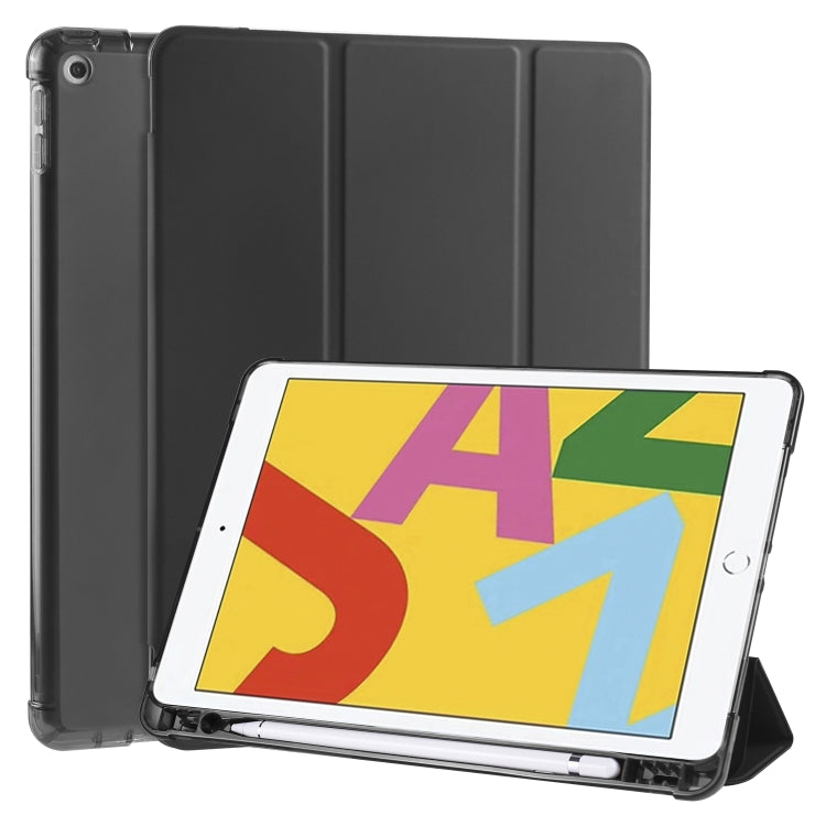 3-folding Horizontal Flip PU Leather + Shockproof TPU Case with Holder & Pen Slot, For iPad Pro 11 (2020) / iPad Pro 11(2018), For iPad Air 13 2025 / 2024 / iPad Pro 12.9 (2020) / iPad Pro 12.9(2018), For iPad 10.2 2021 / 2020 / 2019                   ...