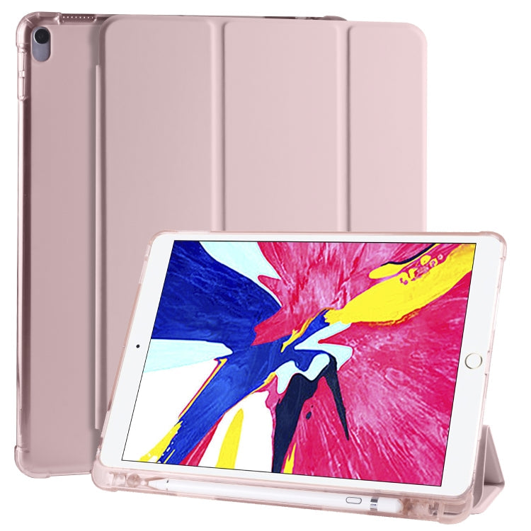 3-folding Horizontal Flip PU Leather + Shockproof TPU Case with Holder & Pen Slot, For iPad Pro 11 (2020) / iPad Pro 11(2018), For iPad Air 13 2025 / 2024 / iPad Pro 12.9 (2020) / iPad Pro 12.9(2018), For iPad 10.2 2021 / 2020 / 2019                   ...