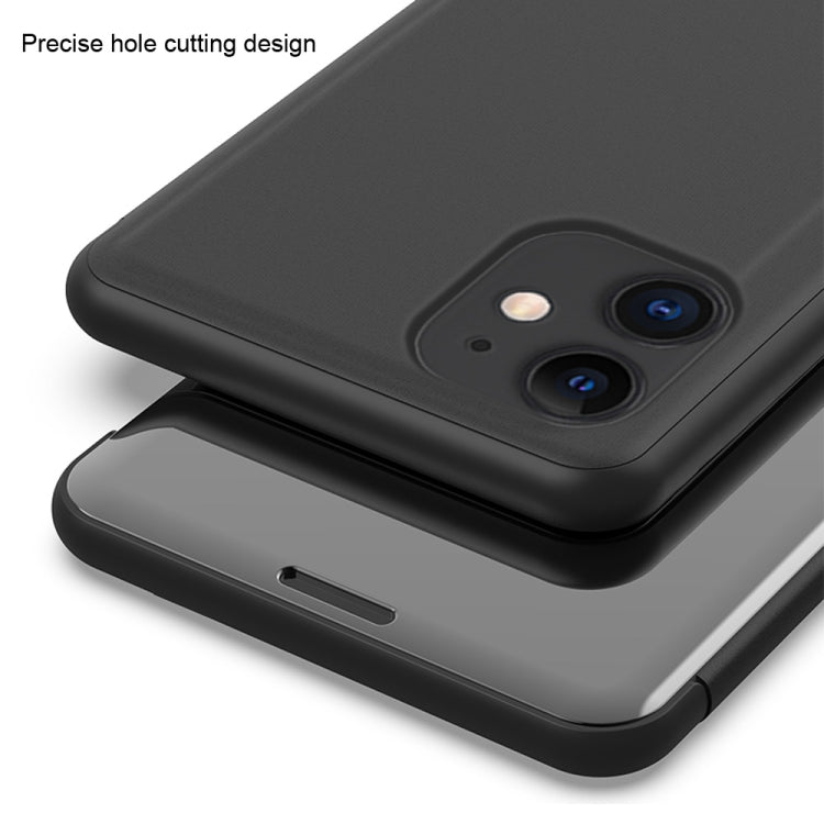 Plated Mirror Horizontal Flip Leather Case with Holder, For iPhone 12 Pro Max, For iPhone 12 / 12 Pro, For iPhone 12 / 12 Pro 6.1 inch