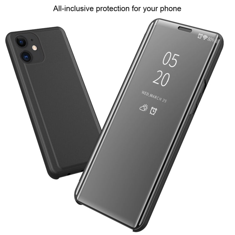 Plated Mirror Horizontal Flip Leather Case with Holder, For iPhone 12 Pro Max, For iPhone 12 / 12 Pro, For iPhone 12 / 12 Pro 6.1 inch