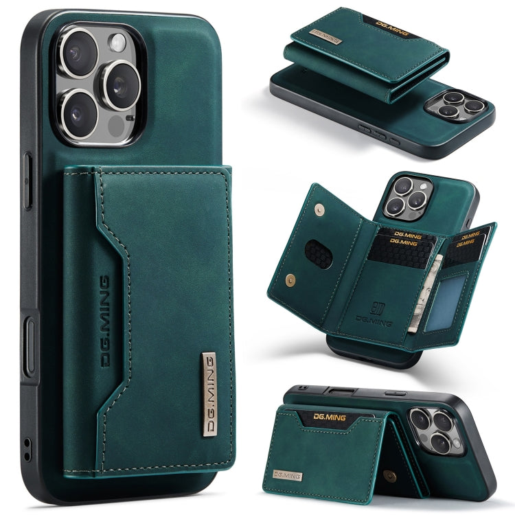 DG.MING M2 Series 3-Fold Card Bag Wallet Leather Phone Case, For iPhone Air, For iPhone 16 Pro Max, For iPhone 16 Pro, For iPhone 16 Plus