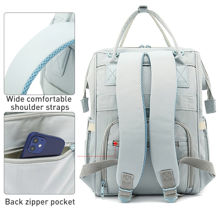 Multifunctional Mommy Bag Large Capacity Outgoing Baby Care Backpack, Grey, Blue, Black, Pink, Cartoon Bear