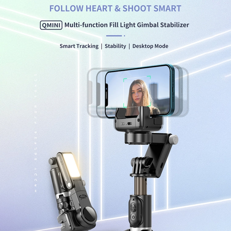 Q18 Desktop Intelligent Tracking Gimbal Stabilizer Multi-function Fill Light Selfie Stick, Q18