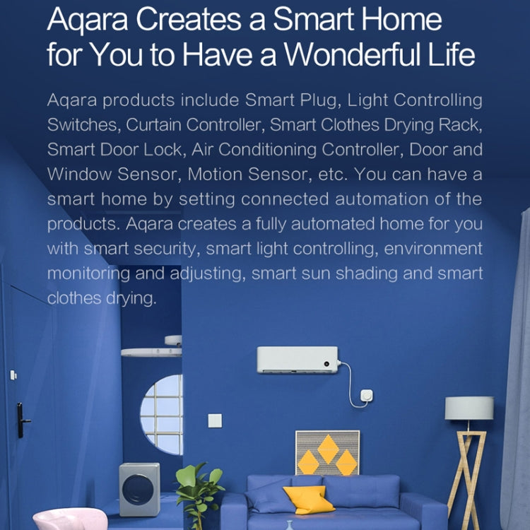 Original Xiaomi Aqara Smart Wall Switch D1,, Zero FireWire Three Button Version