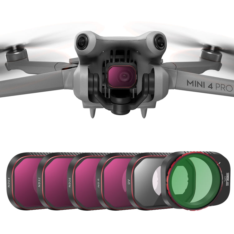 For DJI Mini 4 Pro STARTRC Drone Lens Filter, ND16/64/256, CPL ND8/16/32/64/256, CPL UV ND8/16/32/64