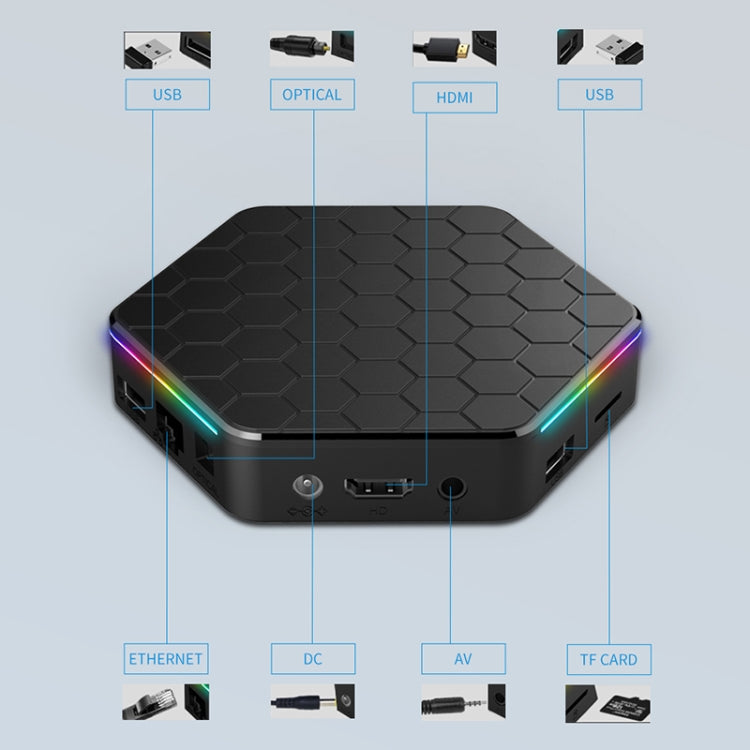 T95Z Plus 8K WiFi6 Android 12.0 Smart TV Box with Remote Control, Allwinner H618 Quad-Core, 2GB+16GB, 4GB+32GB, 4GB+64GB