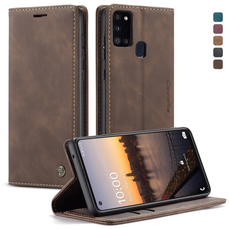 CaseMe-013 Multifunctional Retro Frosted Horizontal Flip Leather Case with Card Slot & Holder & Wallet, For Samsung Galaxy A21S, For Samsung Galaxy A31, For Samsung Galaxy A41