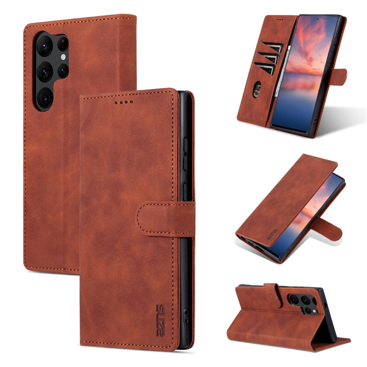 AZNS Skin Feel Calf Texture Flip Leather Phone Case, For Samsung Galaxy A55 5G, For Samsung Galaxy A35 5G, For Samsung Galaxy A24 4G / A25, For Samsung Galaxy S24 Ultra 5G