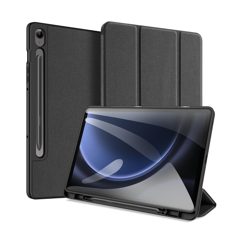 DUX DUCIS Domo Series Magnetic Flip Leather Tablet Case, For Samsung Galaxy Tab A11+ / A9+, For Samsung Galaxy Tab S9 FE / S10 FE, For Samsung Galaxy Tab S10 FE+, For Samsung Galaxy Tab S10+, For Samsung Galaxy Tab S9 FE+, For Samsung Galaxy Tab S10 Ultra