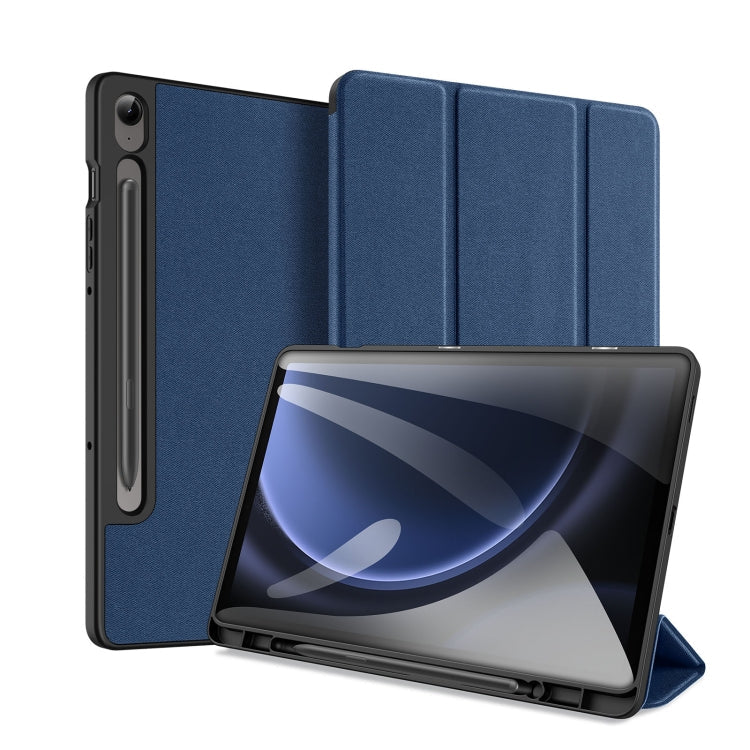 DUX DUCIS Domo Series Magnetic Flip Leather Tablet Case, For Samsung Galaxy Tab A11+ / A9+, For Samsung Galaxy Tab S9 FE / S10 FE, For Samsung Galaxy Tab S10 FE+, For Samsung Galaxy Tab S10+, For Samsung Galaxy Tab S9 FE+, For Samsung Galaxy Tab S10 Ultra
