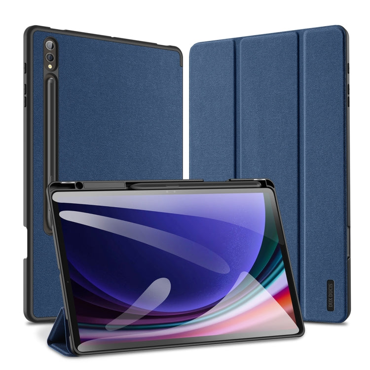 DUX DUCIS Domo Series Magnetic Flip Leather Tablet Case, For Samsung Galaxy Tab A11+ / A9+, For Samsung Galaxy Tab S9 FE / S10 FE, For Samsung Galaxy Tab S10 FE+, For Samsung Galaxy Tab S10+, For Samsung Galaxy Tab S9 FE+, For Samsung Galaxy Tab S10 Ultra