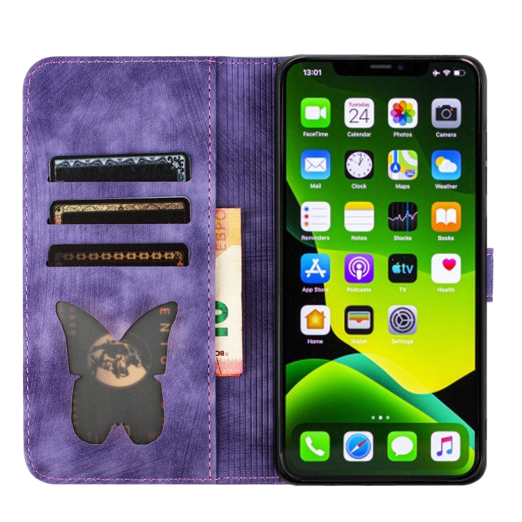 Butterfly Cat Embossing Flip Leather Phone Case, For iPhone 11 Pro Max, For iPhone 11, For iPhone 11 Pro, For iPhone X / XS