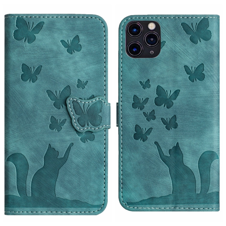 Butterfly Cat Embossing Flip Leather Phone Case, For iPhone 11 Pro Max, For iPhone 11, For iPhone 11 Pro, For iPhone X / XS