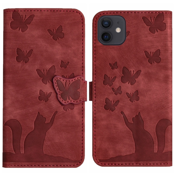 Butterfly Cat Embossing Flip Leather Phone Case, For iPhone 11 Pro Max, For iPhone 11, For iPhone 11 Pro, For iPhone X / XS