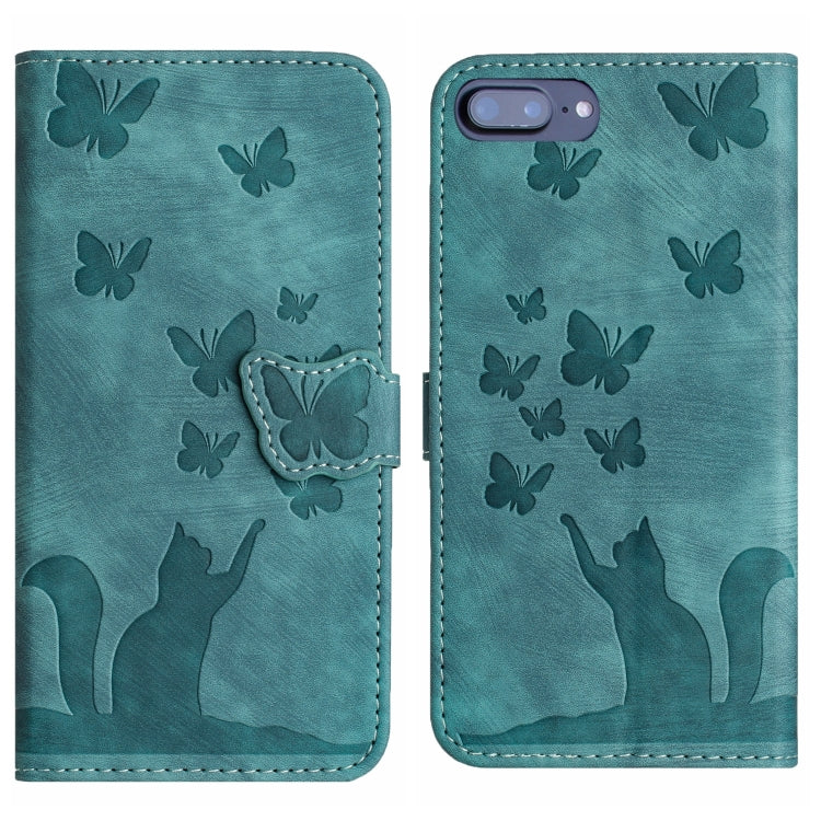 Butterfly Cat Embossing Flip Leather Phone Case, For iPhone XR, For iPhone XS Max, For iPhone 8 Plus / 7 Plus