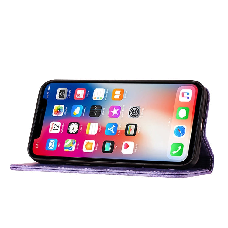 Butterfly Cat Embossing Flip Leather Phone Case, For iPhone XR, For iPhone XS Max, For iPhone 8 Plus / 7 Plus