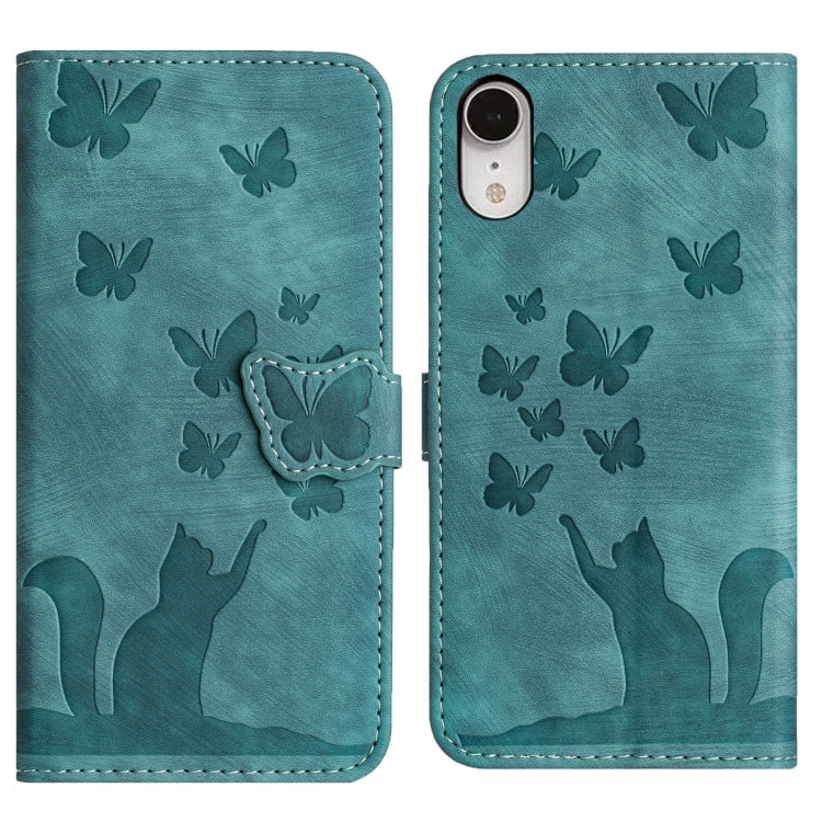Butterfly Cat Embossing Flip Leather Phone Case, For iPhone XR, For iPhone XS Max, For iPhone 8 Plus / 7 Plus