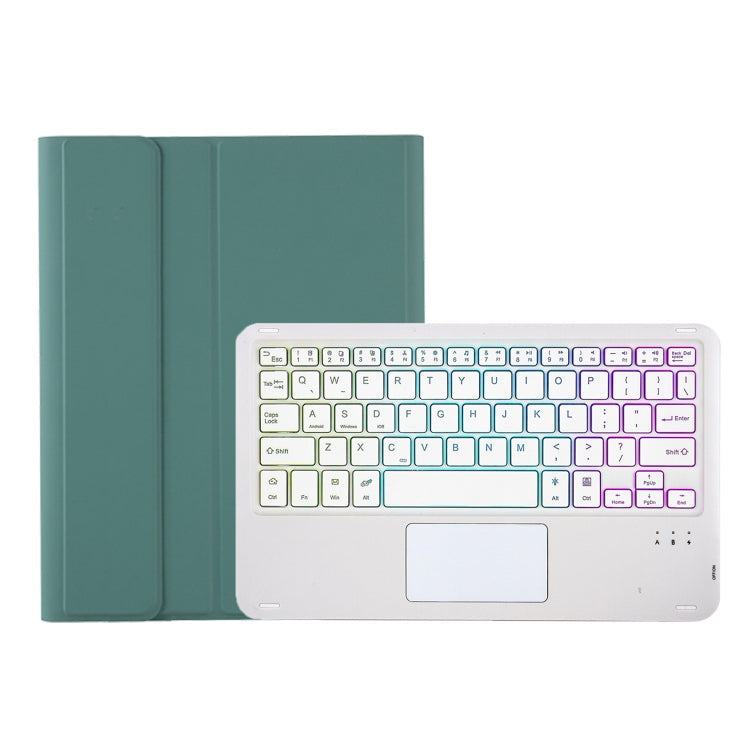 A09B-AS Candy Color Touch Backlight Bluetooth Keyboard Leather Tablet Case with Pen Holder, A09B-AS