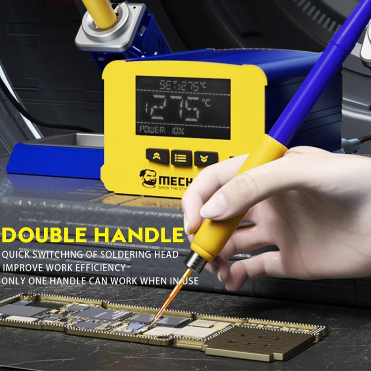 Mechanic 210MAX Dual Station Thermostatic Adjustable Digital Display Soldering Station, US, EU