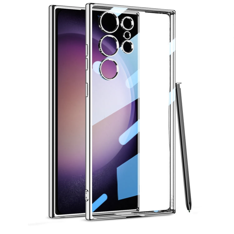 GKK Plating Transparent TPU Phone Case, Without pen, For Samsung Galaxy S24 Ultra