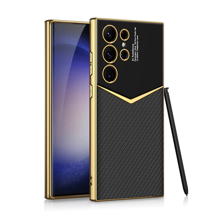 GKK Plating Soft TPU + Leather Full Coverage Phone Case without Pen, For Samsung Galaxy S24 Ultra 5G, For Samsung Galaxy S24 5G