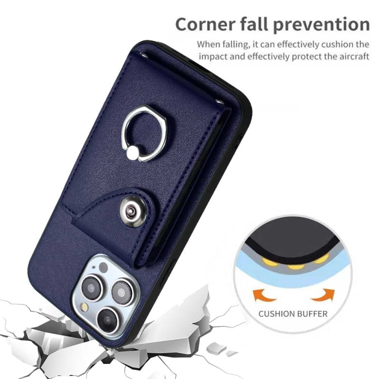 Organ Card Bag Ring Holder Phone Case, For iPhone 14 Pro Max, For iPhone SE 2022 / 2020 / 8 / 7, For iPhone 13 Pro Max, For iPhone 13 Pro