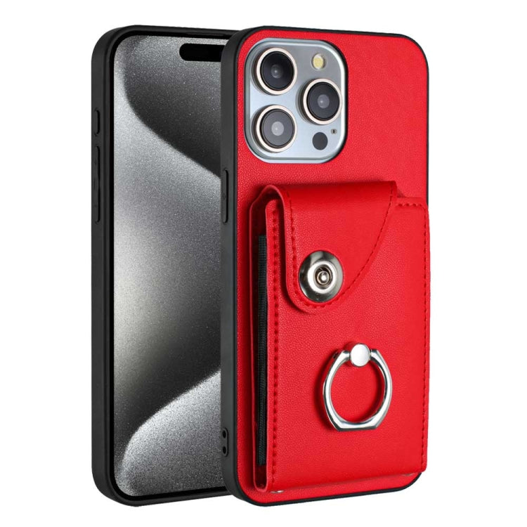 Organ Card Bag Ring Holder Phone Case, For iPhone 14 Pro Max, For iPhone SE 2022 / 2020 / 8 / 7, For iPhone 13 Pro Max, For iPhone 13 Pro