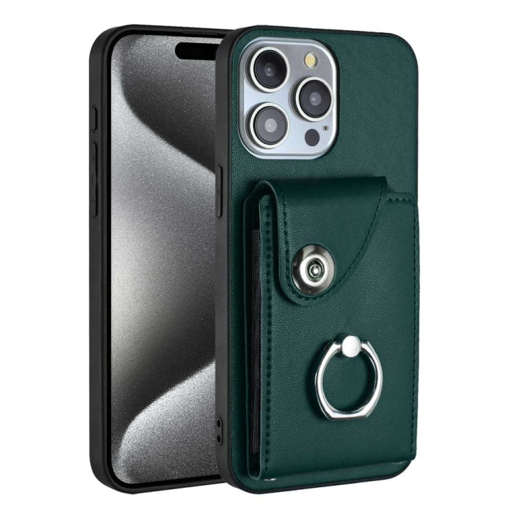 Organ Card Bag Ring Holder Phone Case, For iPhone 14 Pro Max, For iPhone SE 2022 / 2020 / 8 / 7, For iPhone 13 Pro Max, For iPhone 13 Pro