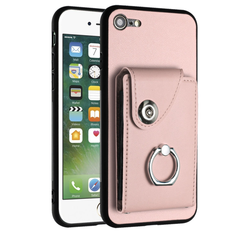Organ Card Bag Ring Holder Phone Case, For iPhone 14 Pro Max, For iPhone SE 2022 / 2020 / 8 / 7, For iPhone 13 Pro Max, For iPhone 13 Pro