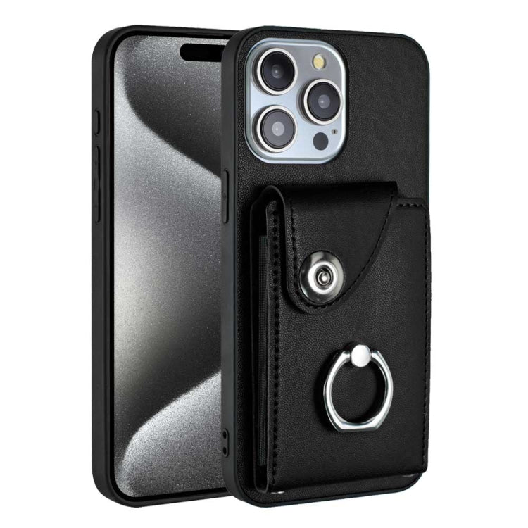 Organ Card Bag Ring Holder Phone Case, For iPhone 14 Pro Max, For iPhone SE 2022 / 2020 / 8 / 7, For iPhone 13 Pro Max, For iPhone 13 Pro