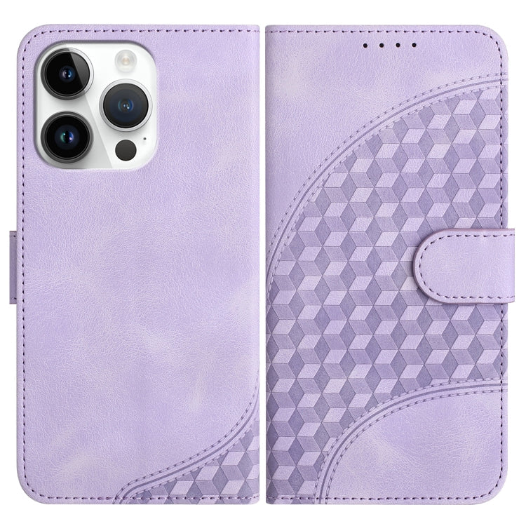 YX0060 Elephant Head Embossed Phone Leather Case with Lanyard, For iPhone 13 Pro Max, For iPhone 13 Pro, For iPhone 13