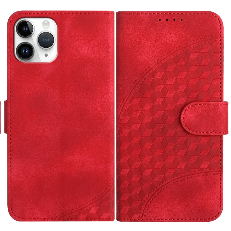 YX0060 Elephant Head Embossed Phone Leather Case with Lanyard, For iPhone 11 Pro, For iPhone XS / X, For iPhone XR