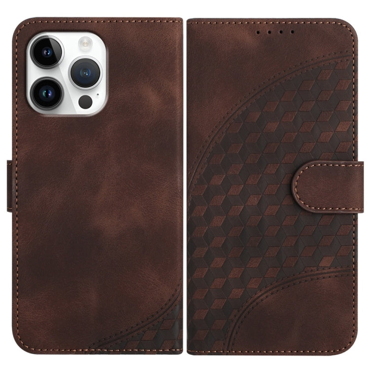 YX0060 Elephant Head Embossed Phone Leather Case with Lanyard, For iPhone 17, For iPhone Air, For iPhone 16 Pro Max